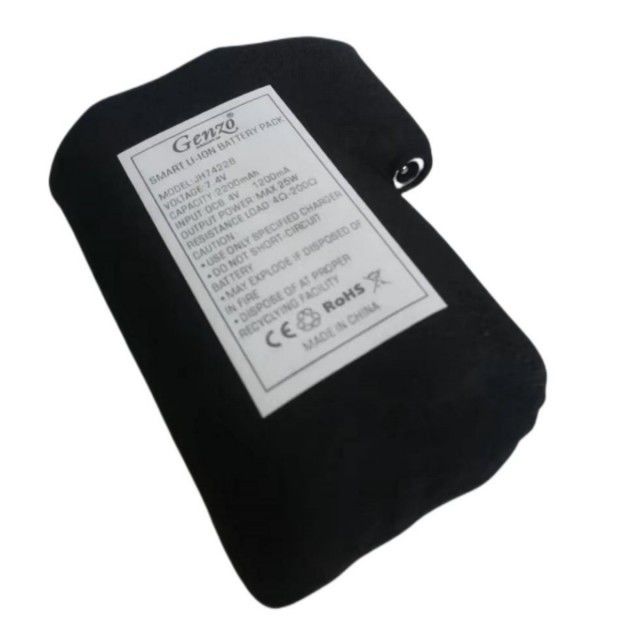 ผ้าสีดำห่อ 18650 li ion batterie pack 2S1P 7.4V 2000mAh 2200mAh 2600mAh 3500mAh แบตเตอรี่สำหรับถุงมืออุ่น