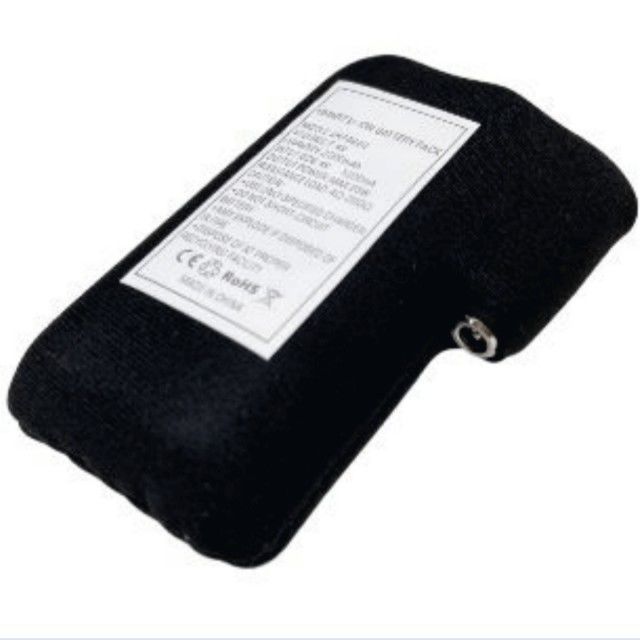 ผ้าสีดำห่อ 18650 li ion batterie pack 2S1P 7.4V 2000mAh 2200mAh 2600mAh 3500mAh แบตเตอรี่สำหรับถุงมืออุ่น