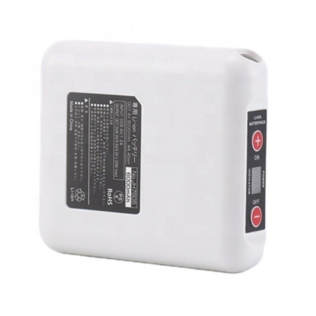 ABS เสื้อผ้าที่อบอุ่น แบตเตอรี่ 7.4V 4400mAh DC3.5x1.35mm หลุมชาร์จ