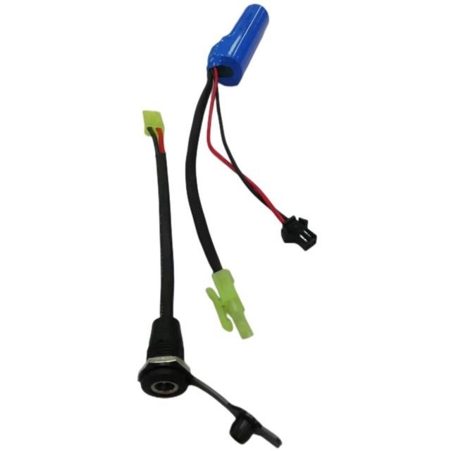 แบตเตอรี่ปั๊มน้ำ SM-2P 18650 1s 3.7v 2000mAh พร้อมปลั๊กชาร์จ DC5521
