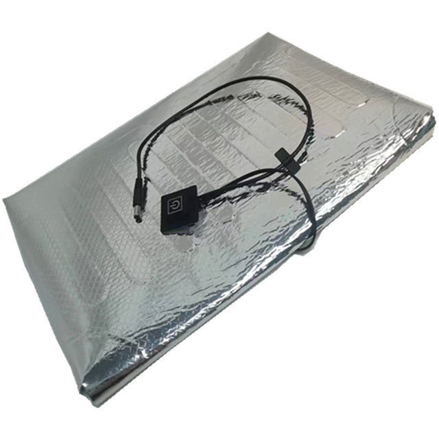 แผ่นความร้อนอลูมิเนียมฟอยล์ 12V ขนาด 25x25cm 30x30cm 35x35cm สำหรับส่งอาหาร