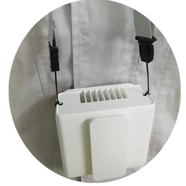 พัดลมพกพาอเนกประสงค์แบบคล้องคอ/หนีบเอว พร้อมแบตเตอรี่ในตัว 5000mAh, พัดลมแบบพกพา USB 5V ที่สวมใส่ได้