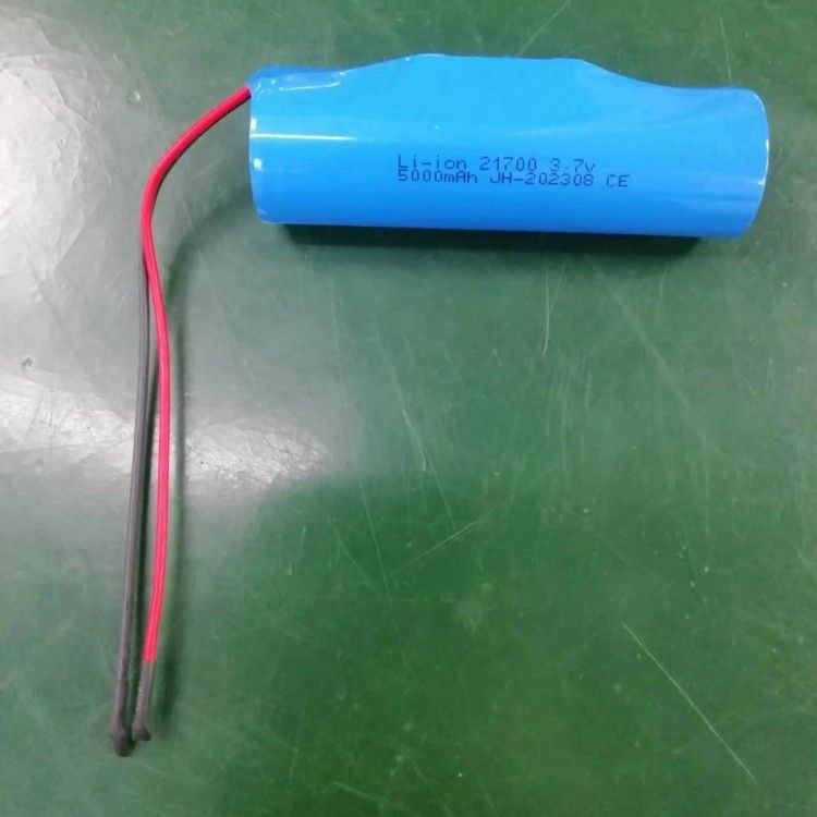 3.7V 5000mAh 21700 แพ็คด้วย PCB และนํา 20 AWG สําหรับอุปกรณ์อิเล็กทรอนิกส์