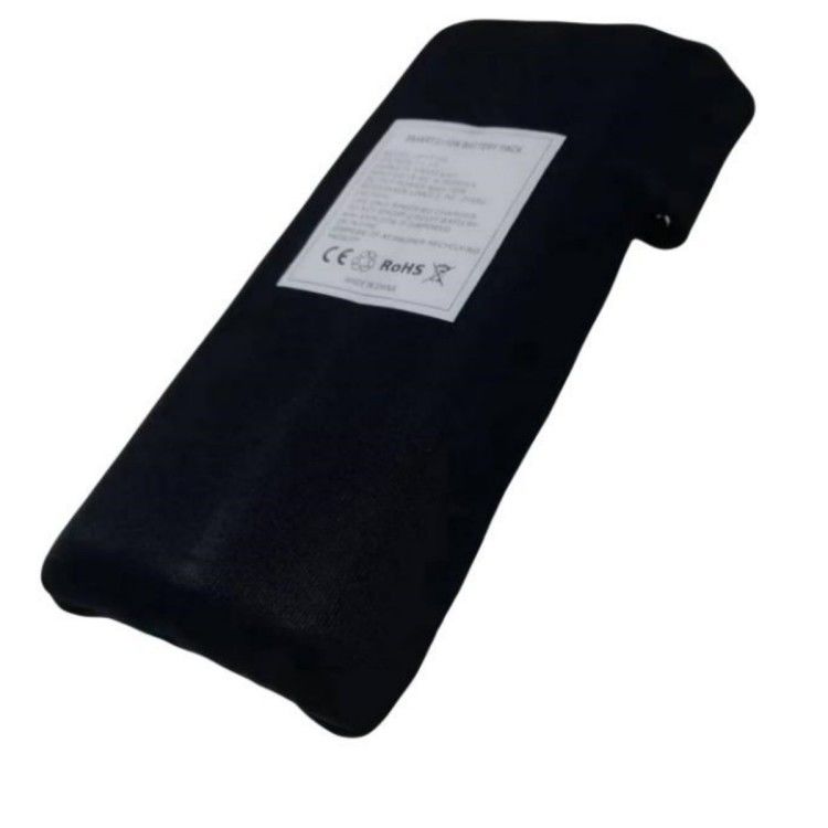 เสื้อผ้า 12V 10Ah แบตเตอรี่ 11.1V ผ้าดําห่อด้วยสายชาร์จDC สําหรับเสื้ออุ่น