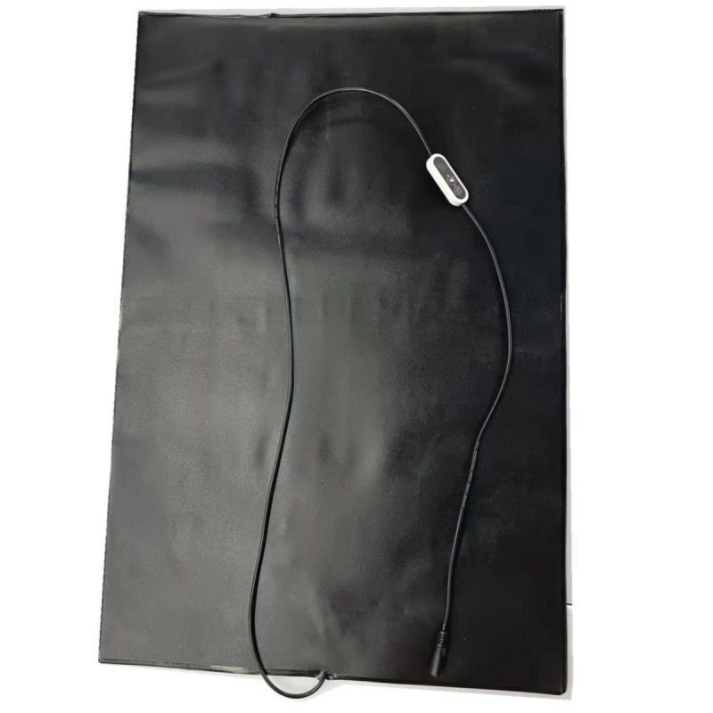 PVC Pet Heat Mat 12V Heating Pad 60x40cm พร้อมเครื่องควบคุมอุณหภูมิ สําหรับสุนัขแมว