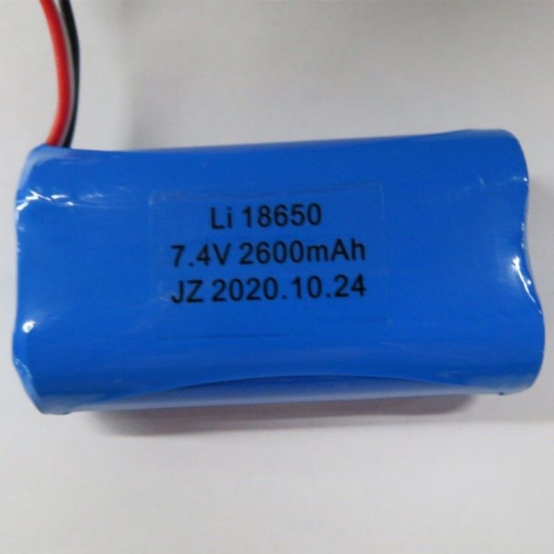 7.4V 2600mAh 18650 เซลล์ แบตเตอรี่แพ็คด้วย 3 สายและ 3-ปิน ติดต่อสําหรับ Pos เครื่อง