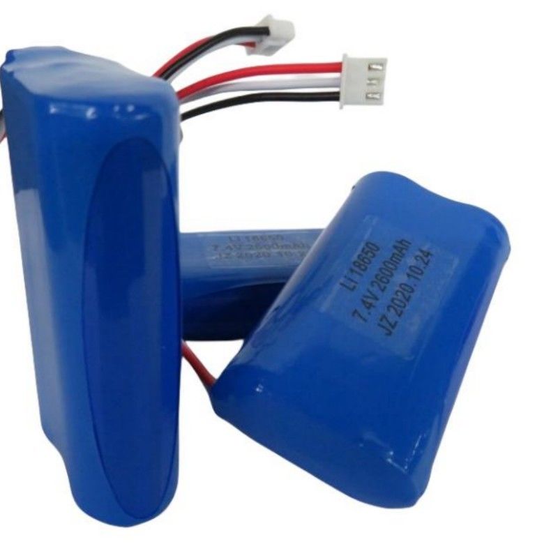 7.4V 2600mAh 18650 เซลล์ แบตเตอรี่แพ็คด้วย 3 สายและ 3-ปิน ติดต่อสําหรับ Pos เครื่อง