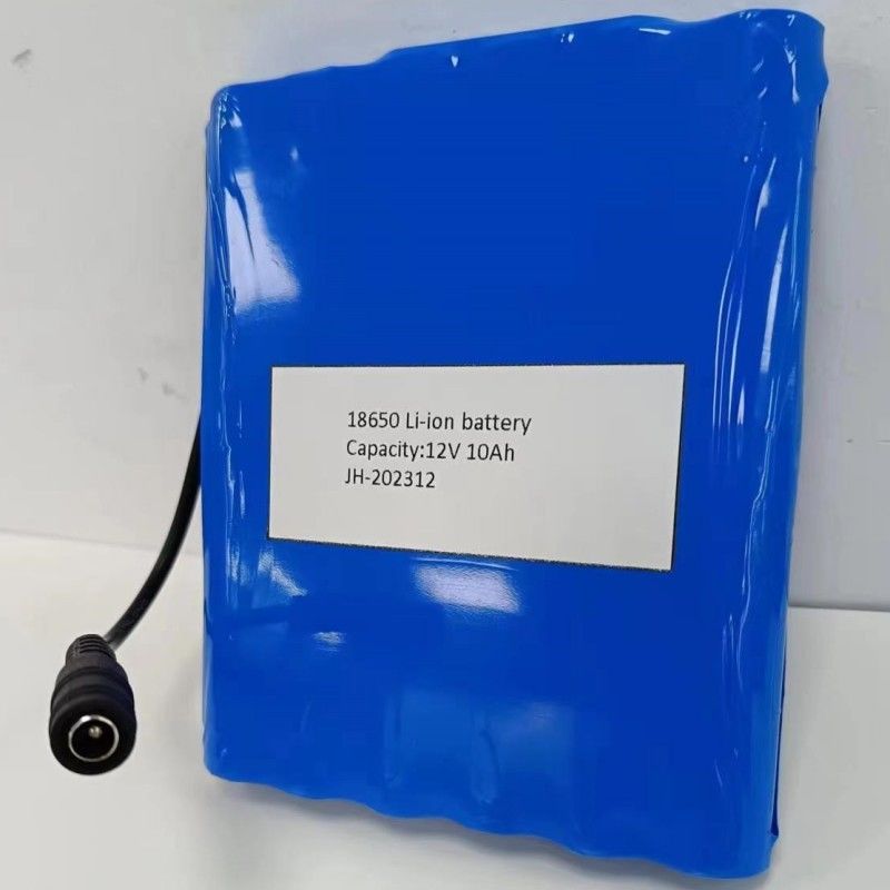 แพ็คแบตเตอรี่ 12V 10Ah 18650 แบตเตอรี่ลิตยูม 3s4p พร้อมพล็อกหญิง DC สําหรับพัดทําความร้อน PVC
