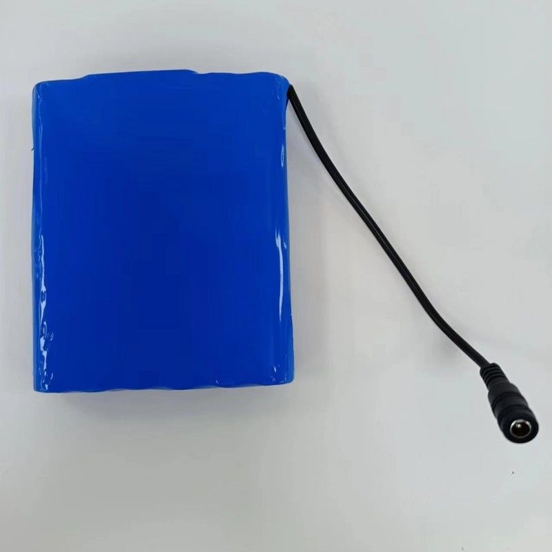 แบตเตอรี่สลิม 18650 6S2P 22.2V 5Ah พร้อม DC 5.5x2.1mm Connector BMS บน