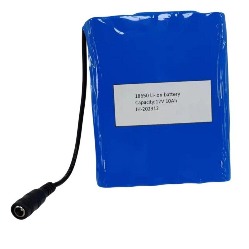 แพ็คแบตเตอรี่ 12V 10Ah 18650 แบตเตอรี่ลิตยูม 3s4p พร้อมพล็อกหญิง DC สําหรับพัดทําความร้อน PVC