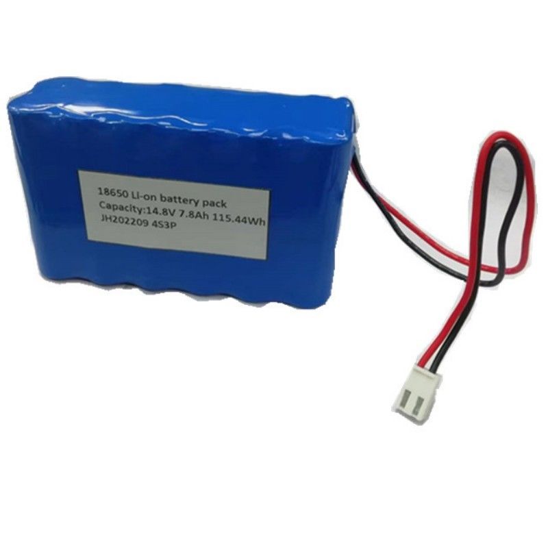 18650 แบตเตอรี่ แพ็ค 4s3p 14.8V 7.8Ah แบตเตอรี่ที่มีการติดต่อ 2 ปินสําหรับไฟ LED