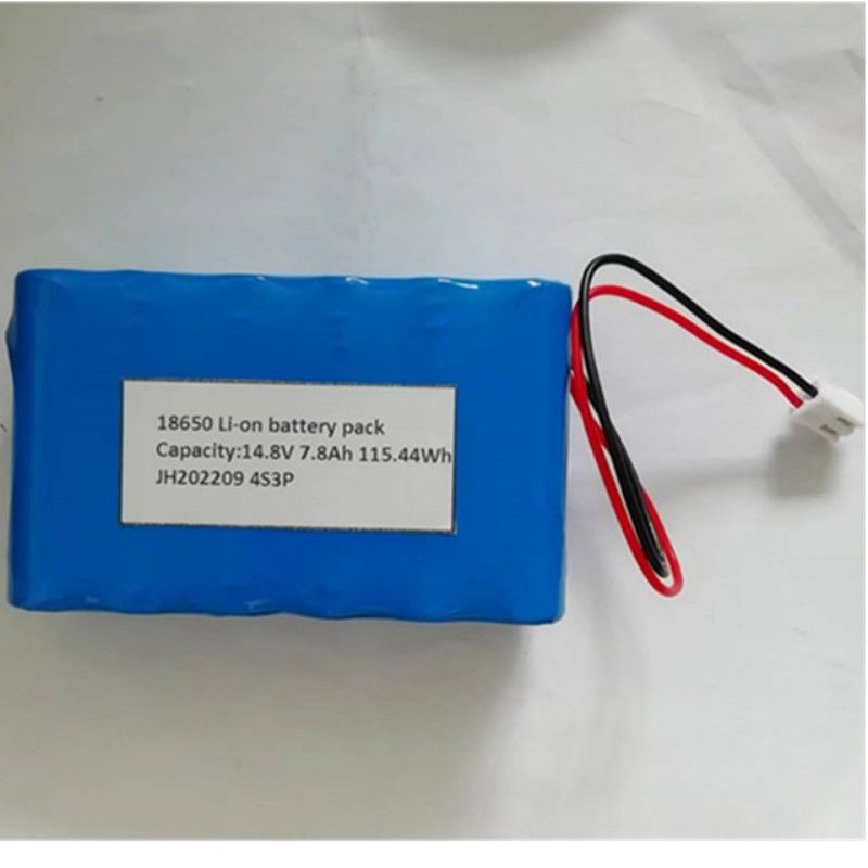 18650 แบตเตอรี่ แพ็ค 4s3p 14.8V 7.8Ah แบตเตอรี่ที่มีการติดต่อ 2 ปินสําหรับไฟ LED