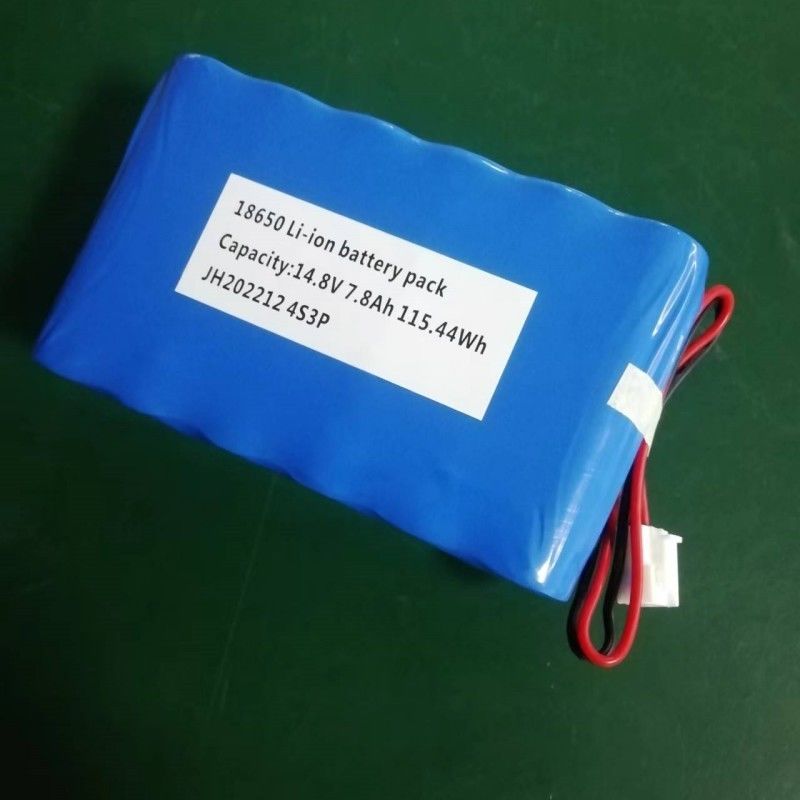 18650 แบตเตอรี่ แพ็ค 4s3p 14.8V 7.8Ah แบตเตอรี่ที่มีการติดต่อ 2 ปินสําหรับไฟ LED