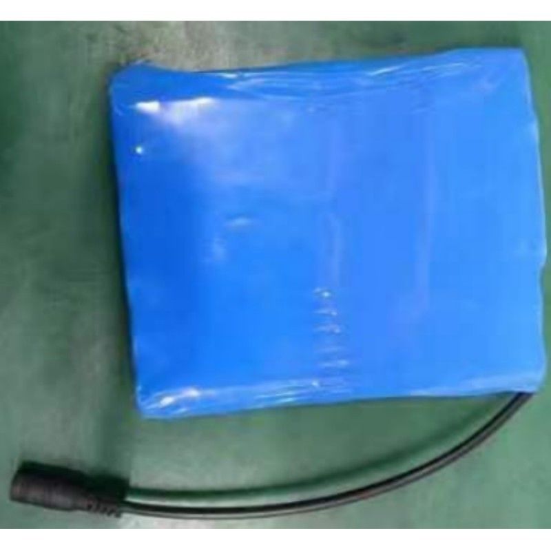 แบตเตอรี่สลิม 18650 6S2P 22.2V 5Ah พร้อม DC 5.5x2.1mm Connector BMS บน
