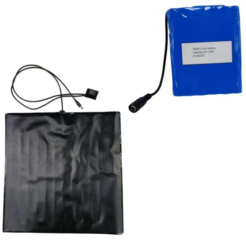 พิเศษ 12V 10Ah แบตเตอรี่ แป๊ดความร้อน ชุด PVC แป๊ด 35x35cm สําหรับกระเป๋าส่งพีซ่า