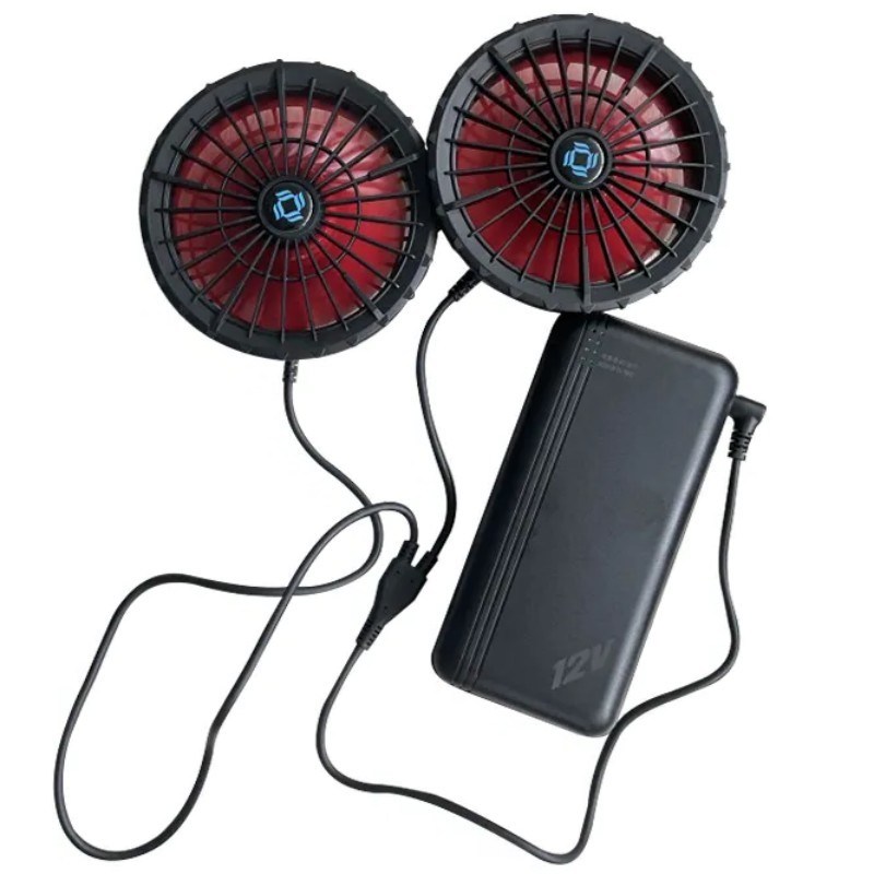 เครื่องปรับอากาศ เสื้อเย็น แฟน แบตเตอรี่ 12v 20000mAh ความเร็วสูง 10 ชั่วโมง เวลาทํางาน