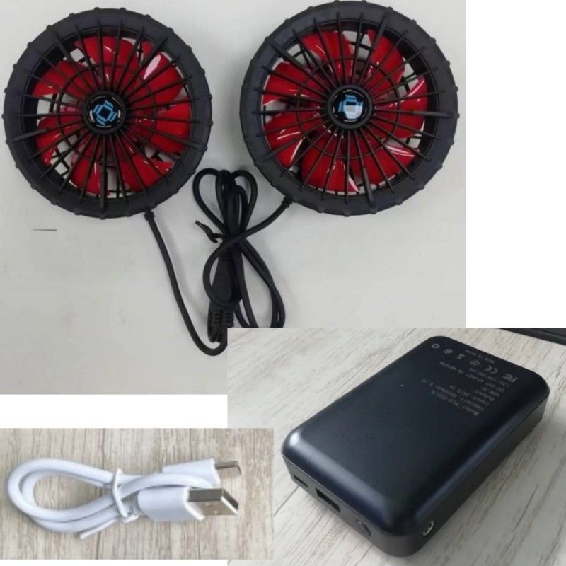 เสื้อผ้าทํางาน เสื้อชุดชุดแบตเตอรี่แฟนเย็น 12V 10000mAh พร้อมมอเตอร์ไร้แปรงจีน