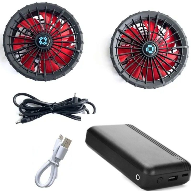 เสื้อผ้าทํางาน เสื้อชุดชุดแบตเตอรี่แฟนเย็น 12V 10000mAh พร้อมมอเตอร์ไร้แปรงจีน