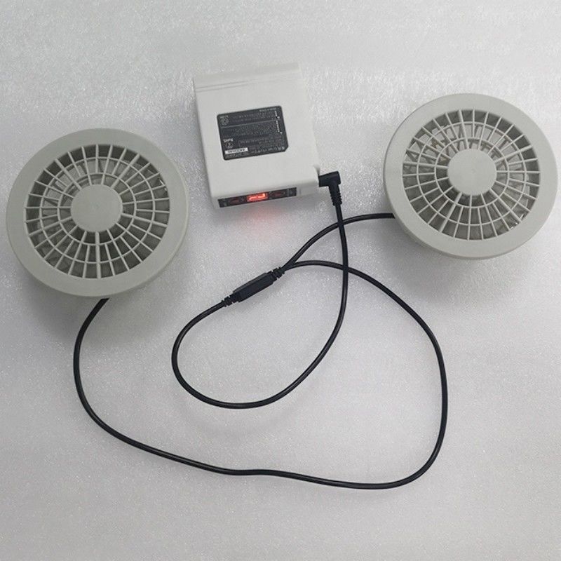 PSE แฟน แบตเตอรี่ชุด 7.4V 5200mAh แฟนเย็นเสื้อชุด 4 ระดับความเร็วลม