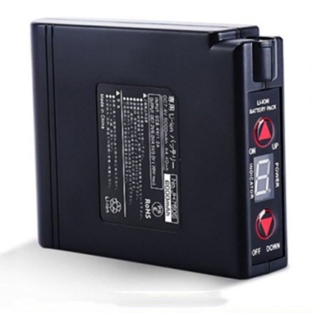 KC 7.4V 5200mAh เสื้อผ้าที่อบอุ่น แบตเตอรี่ แฟน แจ็คเก็ต แบตเตอรี่ที่มี ON / OFF Switch ขึ้นและลงการควบคุมอุณหภูมิ