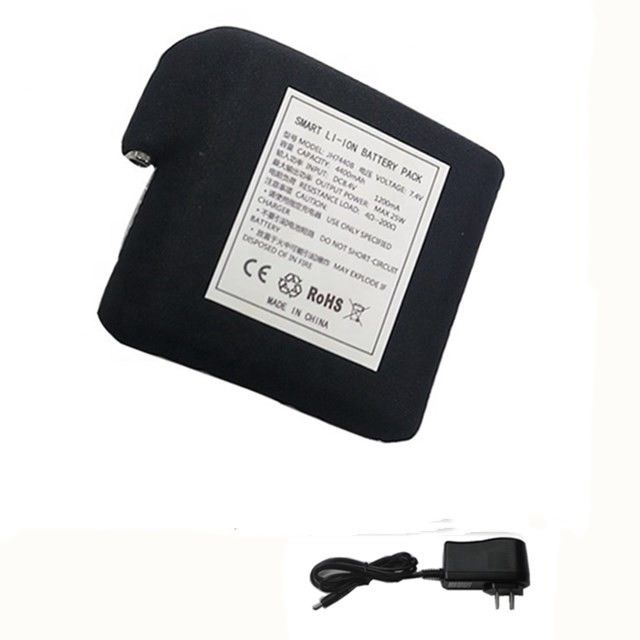 แบตเตอรี่ผูกผ้าดํา 7.4V 4400mAh 5200mAh 6400mAh 7000mAh แบตเตอรี่สําหรับเสื้ออุ่น