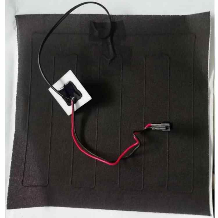 เสื้อผ้าที่กําหนดเอง พัดความร้อน ขนาด 20x20cm 3.7V ด้วย SM 2Pin Plug