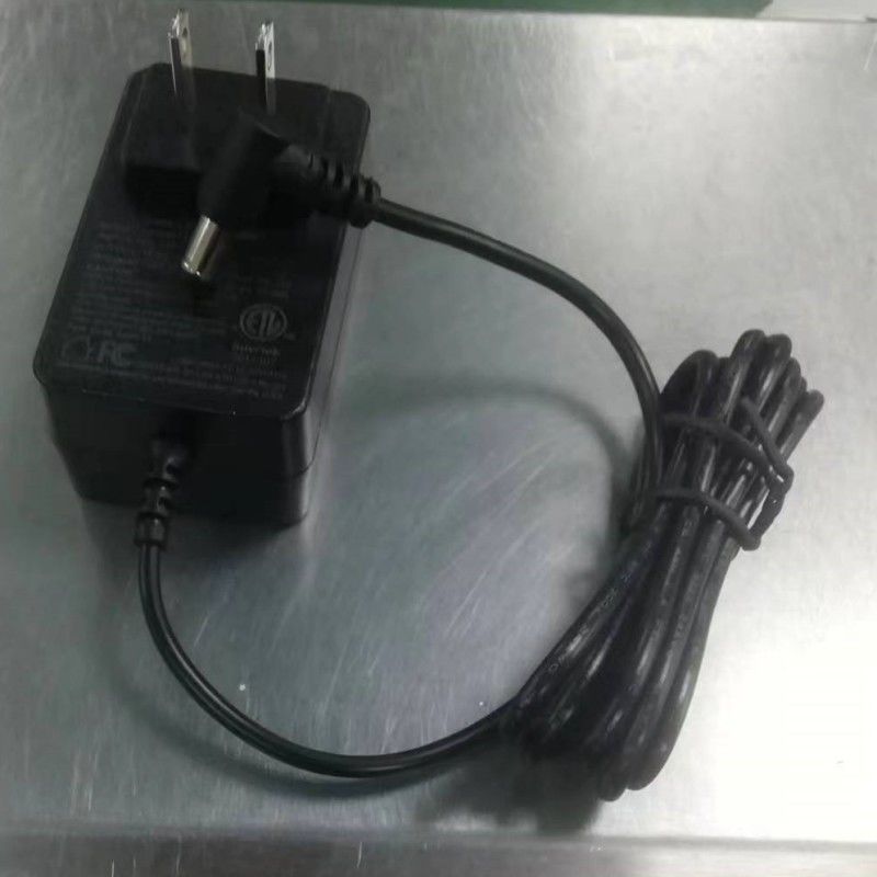 ชาร์จแบตเตอรี่ 12V 2A US Plug DC Bend Head 90° 2.1 มม บาร์เรลแจ็ค 2 แอมเปอร์