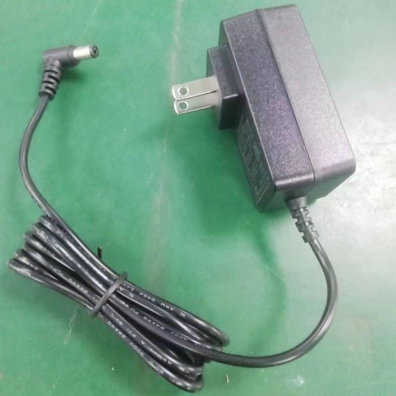 ชาร์จแบตเตอรี่ 12V 2A US Plug DC Bend Head 90° 2.1 มม บาร์เรลแจ็ค 2 แอมเปอร์