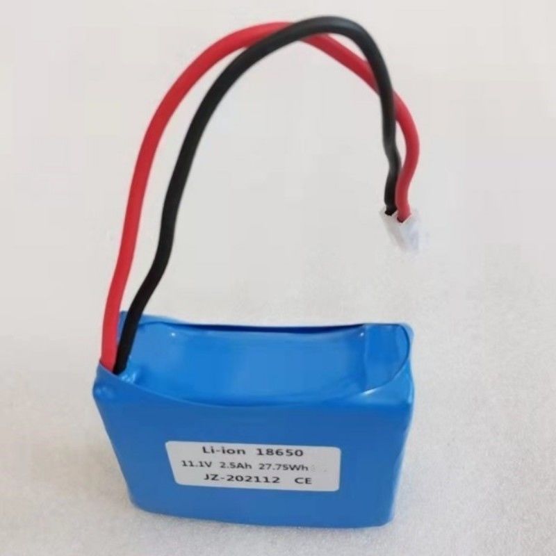 แบตเตอรี่ระดับสูง 3S1P 18650 แบตเตอรี่ขนาด 2500mAh 8C 11.1V สําหรับอุปกรณ์การแพทย์