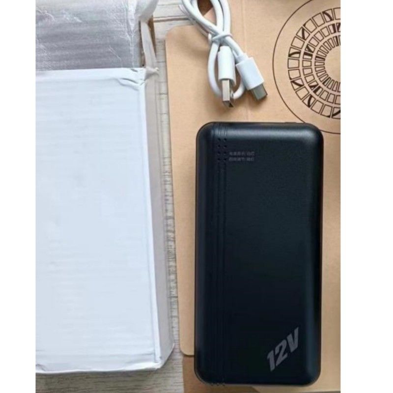 Li Ion แบตเตอรี่ แพวเวอร์ แบตเตอรี่แฟน 12V 20000mah ทํางาน 10-12H สําหรับเครื่องปรับอากาศ เสื้อผ้า