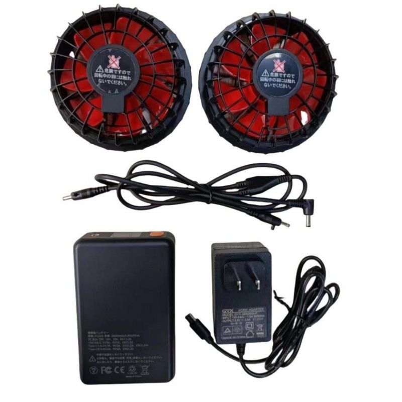 19V แฟนแบตเตอรี่ชุด 20000mAh สําหรับหนาวฤดูร้อน เสื้อเย็น 12 ชั่วโมงเวลาทํางาน