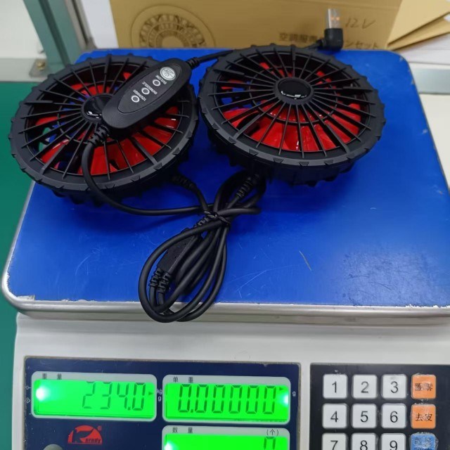 แฟนเย็นเสื้อ 12V แฟนควบคุม USB ความเร็วลม 12V สูง 9V กลาง 5V ต่ํา