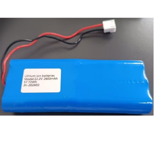 แบตเตอรี่หลอดเหลือง 18650 ที่สามารถรีชาร์จได้ตามสั่ง แพ็ค 22.2v 2600mAh พร้อมเครื่องเชื่อม 3Pin